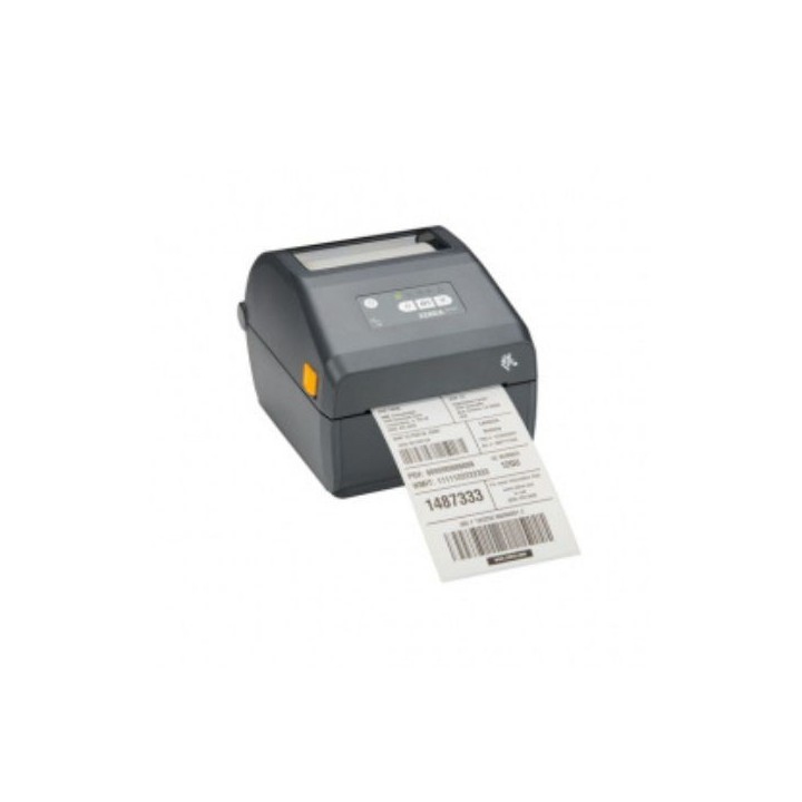 ZEBRA ZD421T, 4" DT/TTR PRINTER, 203 DPI, USB/USB HOST, NFC, BT (BLE), ETHERNET. INCLUDES:USB CABLE, PS, EU/UK POWER CABLE
