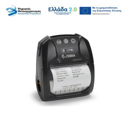 ZEBRA ZQ220 PLUS - 3" DT MOBILE LABEL/RECEIPT PRINTER, 203 DPI, USB 2.0, BT, BATTERY, BELT CLIP & USB C CABLE, BLACK