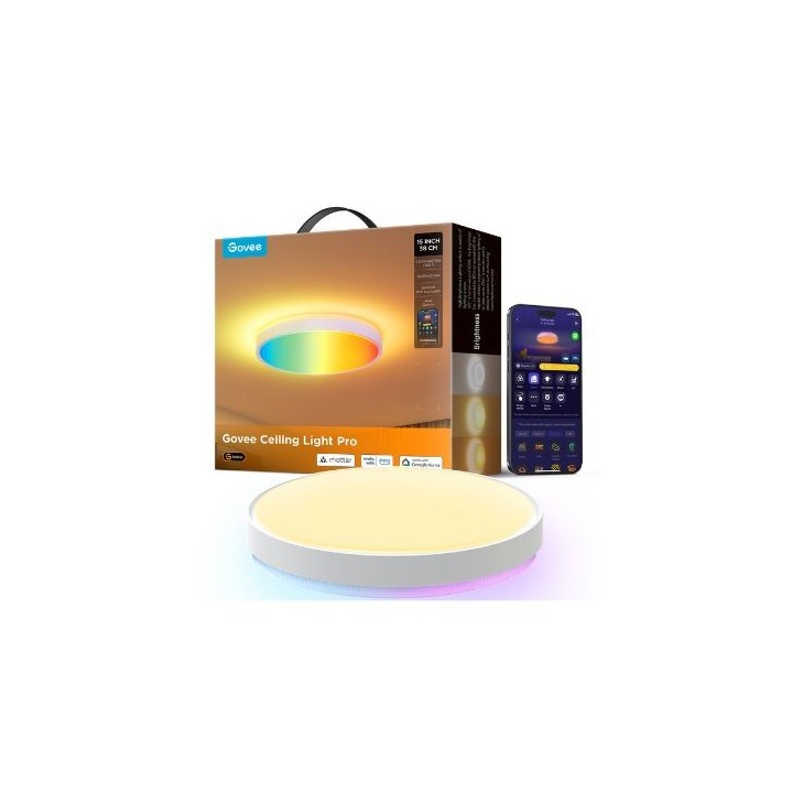 GOVEE 15INCH RGBICWW + RGBICWW ROUND SMART CEILING LIGHT