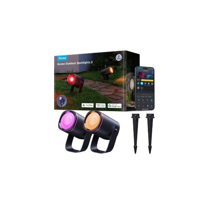 GOVEE RGBICWW OUTDOOR SPOTLIGHTS