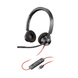 POLY BLACKWIRE 3320 STEREO USB-C HEADSET + USB-C/A ADAPTER (8X219AA)
