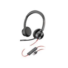 POLY BLACKWIRE 8225 STEREO USB-C HEADSET +USB-C/A ADAPTER (8X223AA)