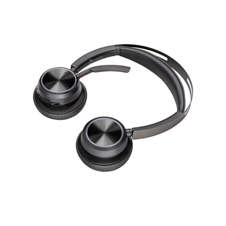 POLY VOYAGER FOCUS 2 USB-C HEADSET +USB-C/A ADAPTER +CHARGING STAND