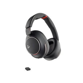POLY VOYAGER SURROUND 85 UC USB-C HEADSET + USB-C/A ADAPTER + CHARGING STAND